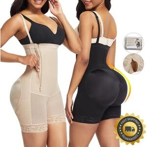 High Quality Butt Lifter Zipper Tummy Shaper Shapewear Beige